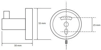 Крючок Bemeta WHITE 104106024 Крючок Bemeta WHITE 104106024