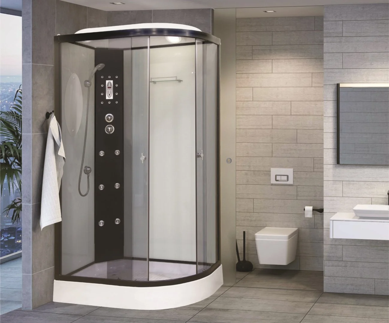 Душевая кабина Niagara Ultra NG-1903-01L (1200х800х2200) низкий поддон (16см) стекло тонированное 19030134L Душевая кабина Niagara Ultra NG-1903-01L (1200х800х2200) низкий поддон (16см) стекло тонированное 19030134L