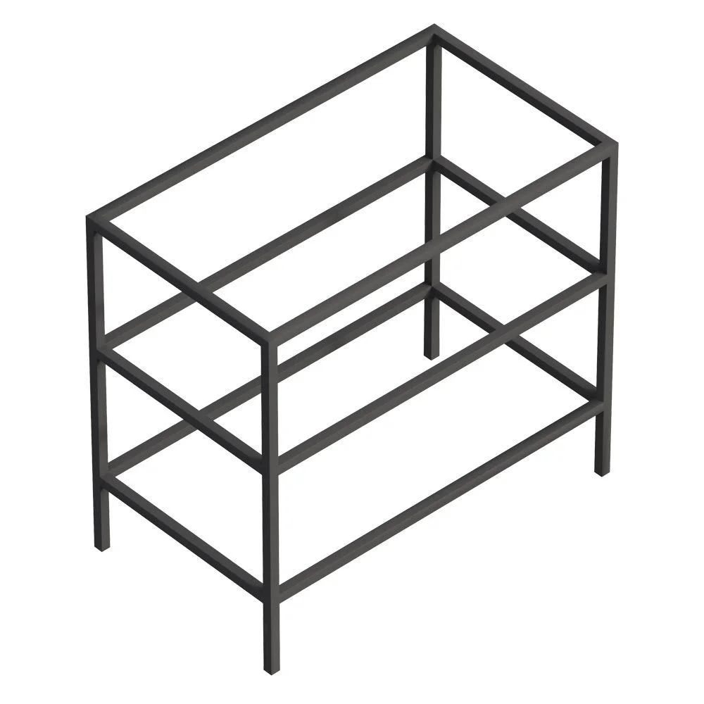 Консоль под раковину CEZARES CADRO-80/46/73-2C-PIA-MET-ST черный 800x460 подвесная Консоль под раковину CEZARES CADRO-80/46/73-2C-PIA-MET-ST черный 800x460 подвесная