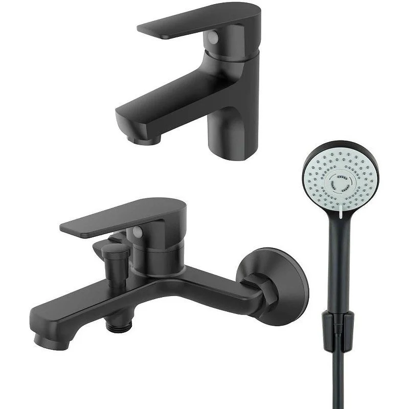 Комплект смесителей Orange Loop M26-311b черный Комплект смесителей Orange Loop M26-311b черный