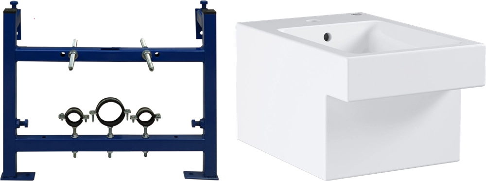 Комплект биде подвесное GROHE Cube Ceramic 3948600H + Система инсталляции для биде STWORKI 540201 58 580379 Комплект биде подвесное GROHE Cube Ceramic 3948600H + Система инсталляции для биде STWORKI 540201 58 580379