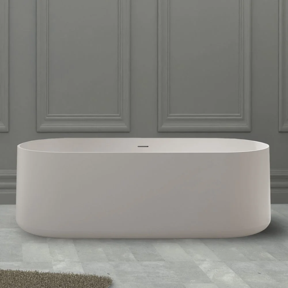 Ванна отдельностоящая ABBER AS9607 170x75 универсальная, белая матовая, искусственный камень Ванна отдельностоящая ABBER AS9607 170x75 универсальная, белая матовая, искусственный камень