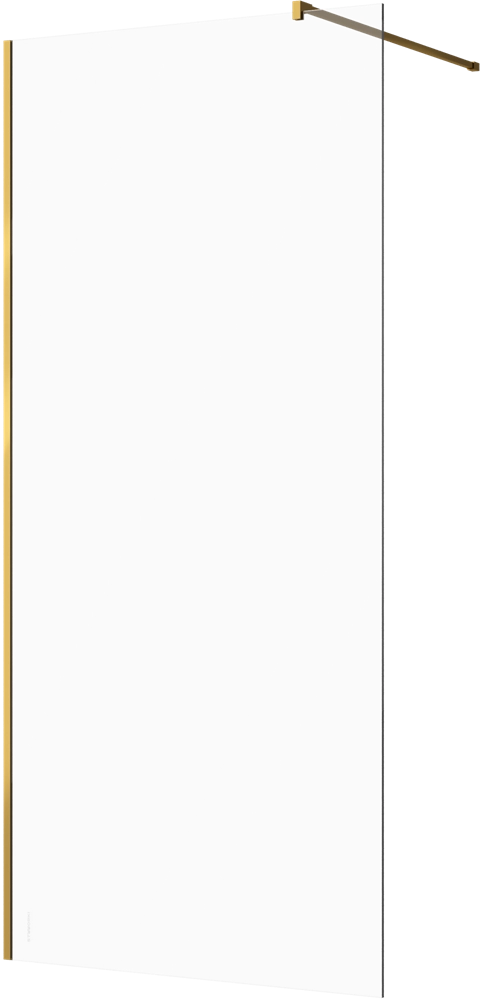 Душевая перегородка STWORKI Берген 100 см, профиль золото, прозрачное стекло 583046 Душевая перегородка STWORKI Берген 100 см, профиль золото, прозрачное стекло 583046