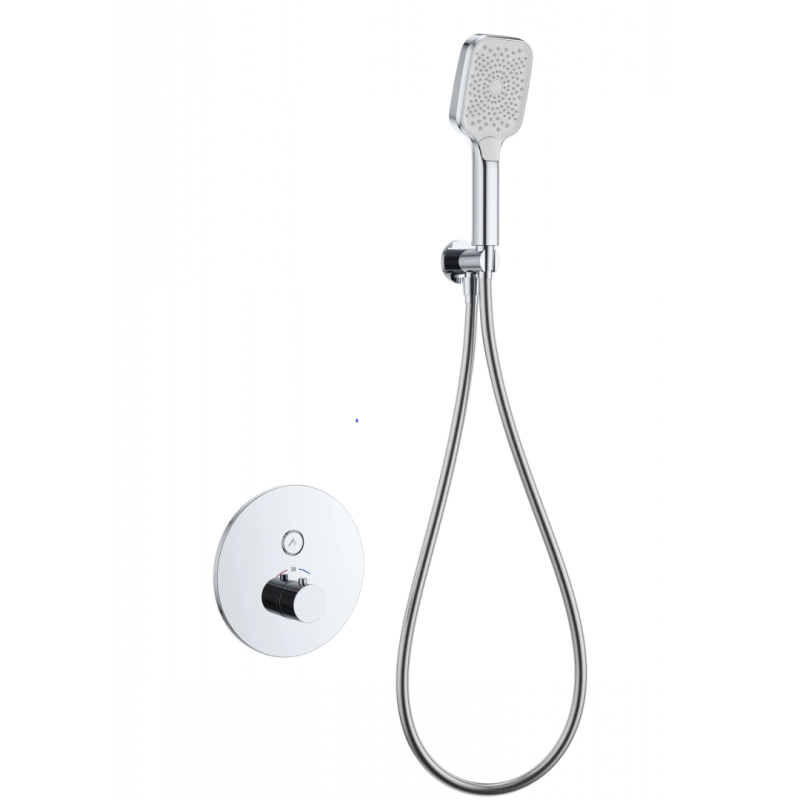 Смеситель для душа Wonzon & Woghand с термостатом, встраиваемый, хром (WW-D1017-A-CR) Смеситель для душа Wonzon & Woghand с термостатом, встраиваемый, хром (WW-D1017-A-CR)