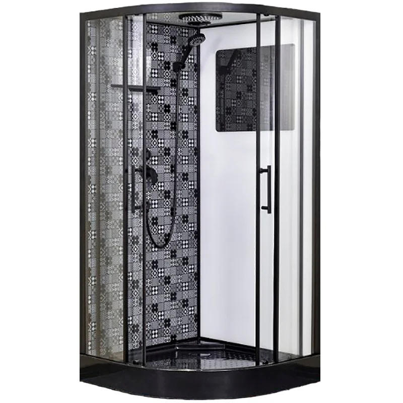 Душевая кабина Esbano ELEGANCIA (ESKBB80CR) полукруглая с крышей ESB-80CR 80x80x210см Душевая кабина Esbano ELEGANCIA (ESKBB80CR) полукруглая с крышей ESB-80CR 80x80x210см