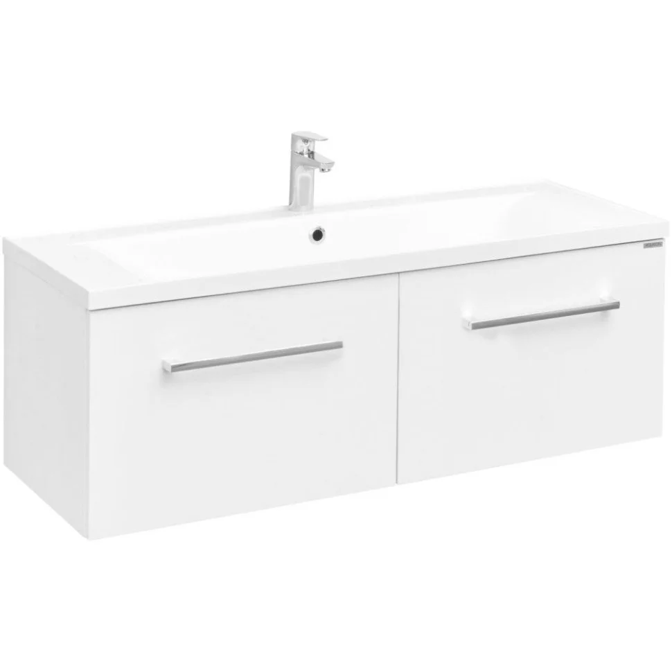 Тумба с раковиной Aquaton Мадрид 120 М 1A1703K0MA010 белая Тумба с раковиной Aquaton Мадрид 120 М 1A1703K0MA010 белая