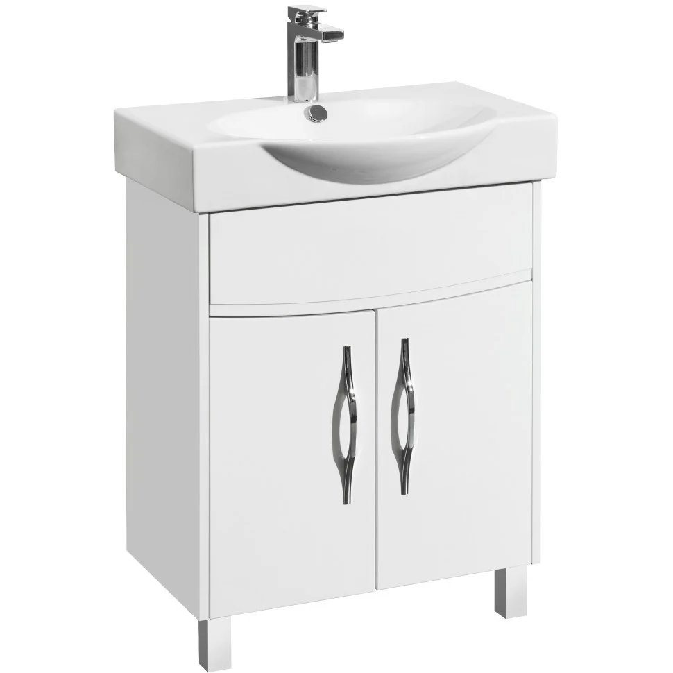 Тумба с раковиной Aquaton Инфинити 65 Н (1A1972K1IF010) белая Тумба с раковиной Aquaton Инфинити 65 Н (1A1972K1IF010) белая