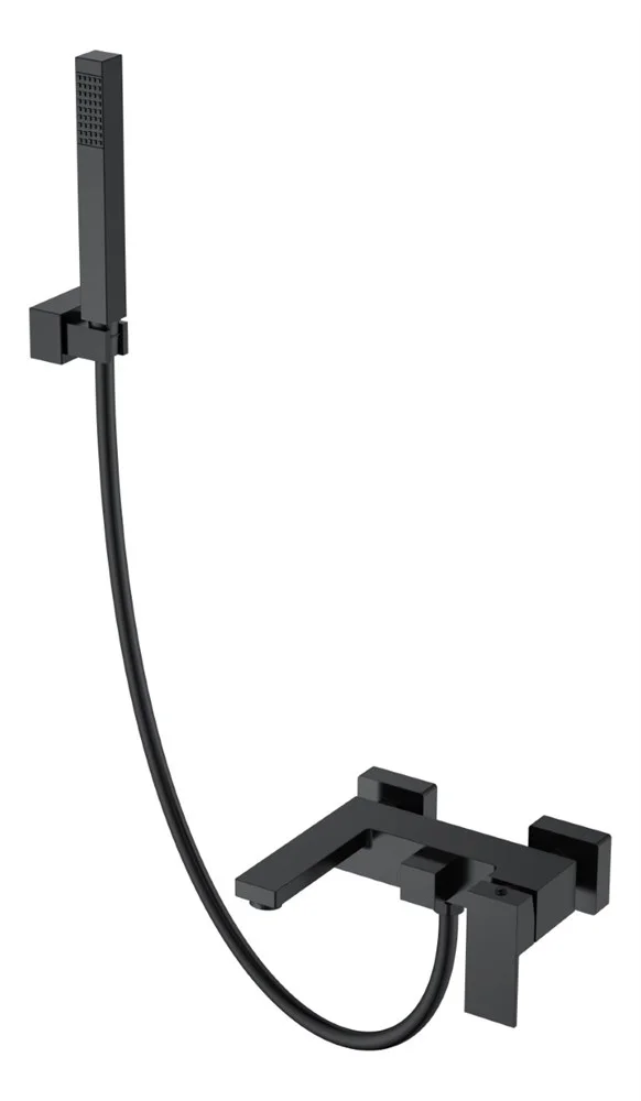 Смеситель для ванны Boheme Qubic Matt Black 473-B Смеситель для ванны Boheme Qubic Matt Black 473-B