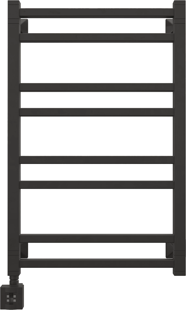 Полотенцесушитель электрический EWRIKA Кассандра Pg 80x50 L, черный матовый 510359 Полотенцесушитель электрический EWRIKA Кассандра Pg 80x50 L, черный матовый 510359