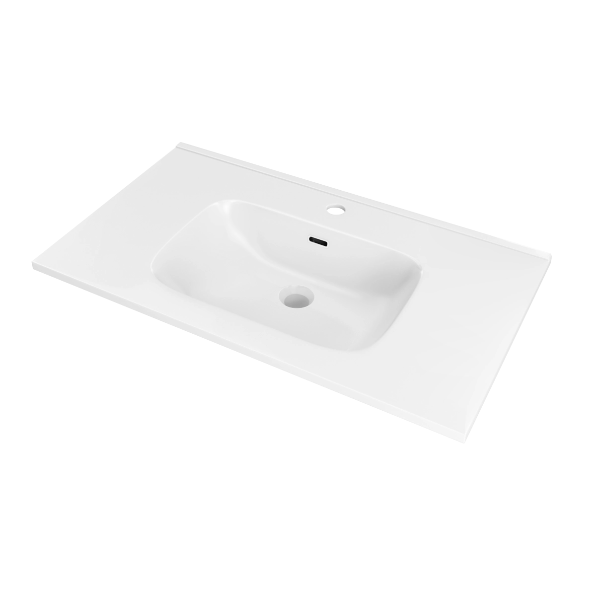 Раковина NOFER VOLTERRA EV.101.C интегрированная в столешницу 101х46х18 белая глянцевая Раковина NOFER VOLTERRA EV.101.C интегрированная в столешницу 101х46х18 белая глянцевая