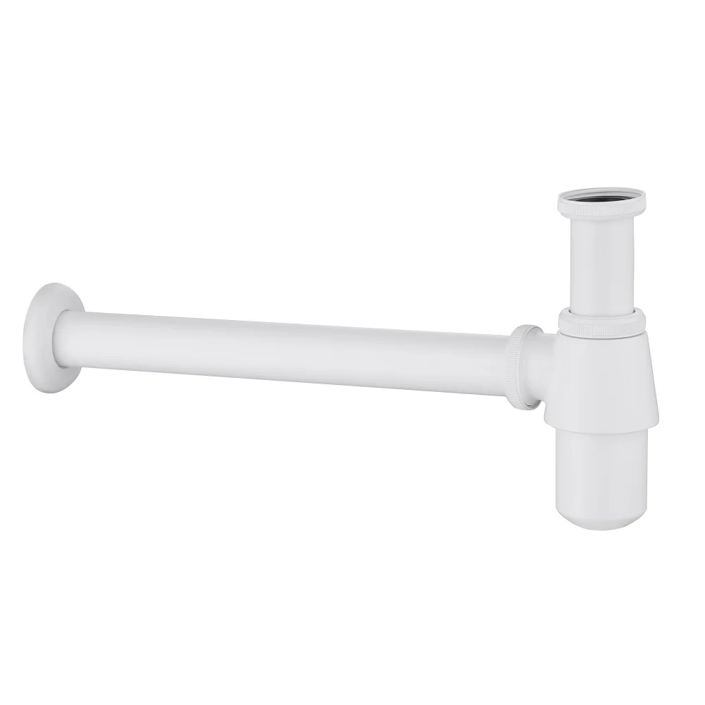 Сифон для раковины ABBER AF0032W белый матовый Сифон для раковины ABBER AF0032W белый матовый