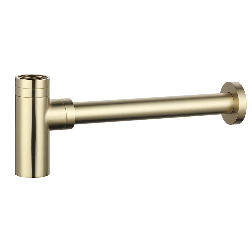Детальная картинка товара «сифон для раковины aquame aqm7010bg латунный, brushed gold»