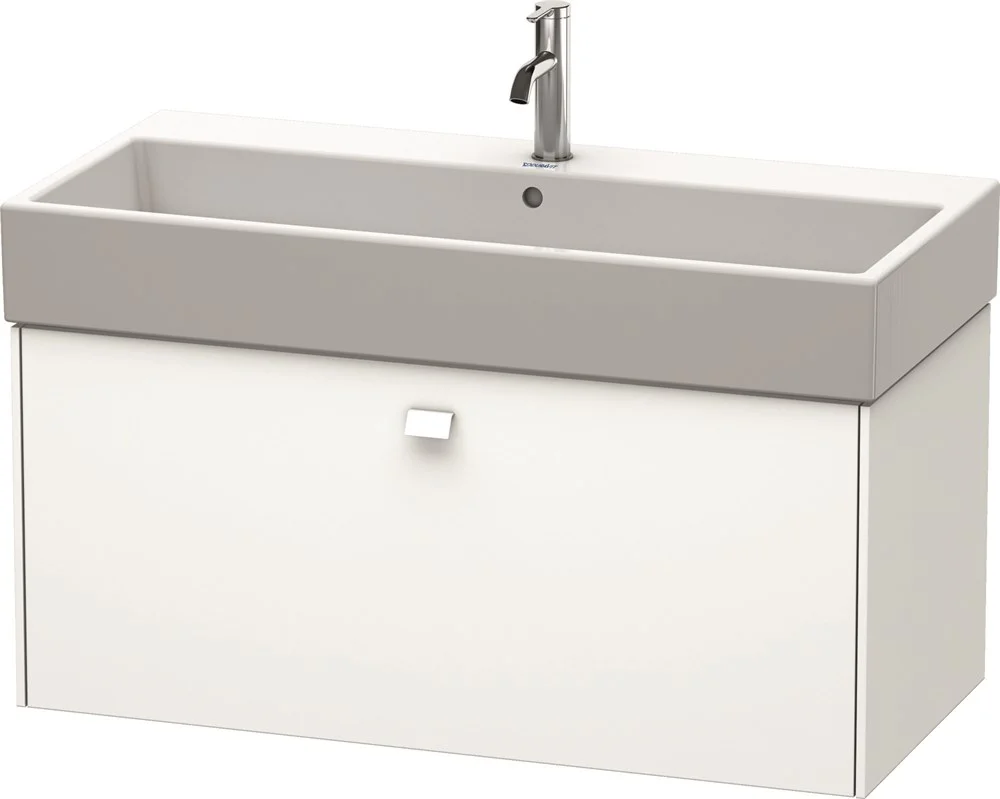 Тумба под раковину Duravit Brioso BR405601818 подвесная 98 см белый матовый Тумба под раковину Duravit Brioso BR405601818 подвесная 98 см белый матовый