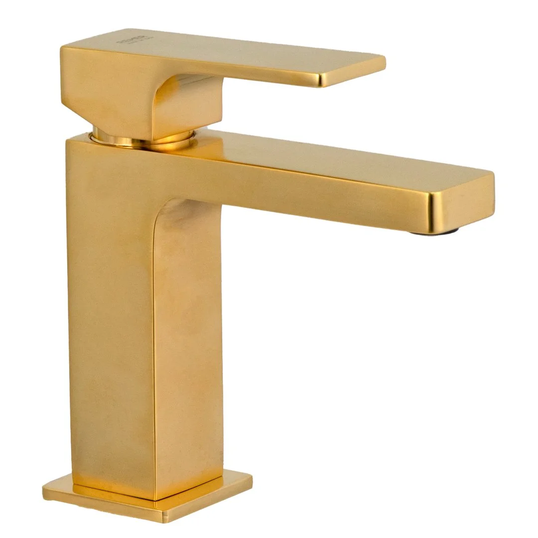 Смеситель для раковины Remer Absolute AU12BG, золото брашированное Смеситель для раковины Remer Absolute AU12BG, золото брашированное