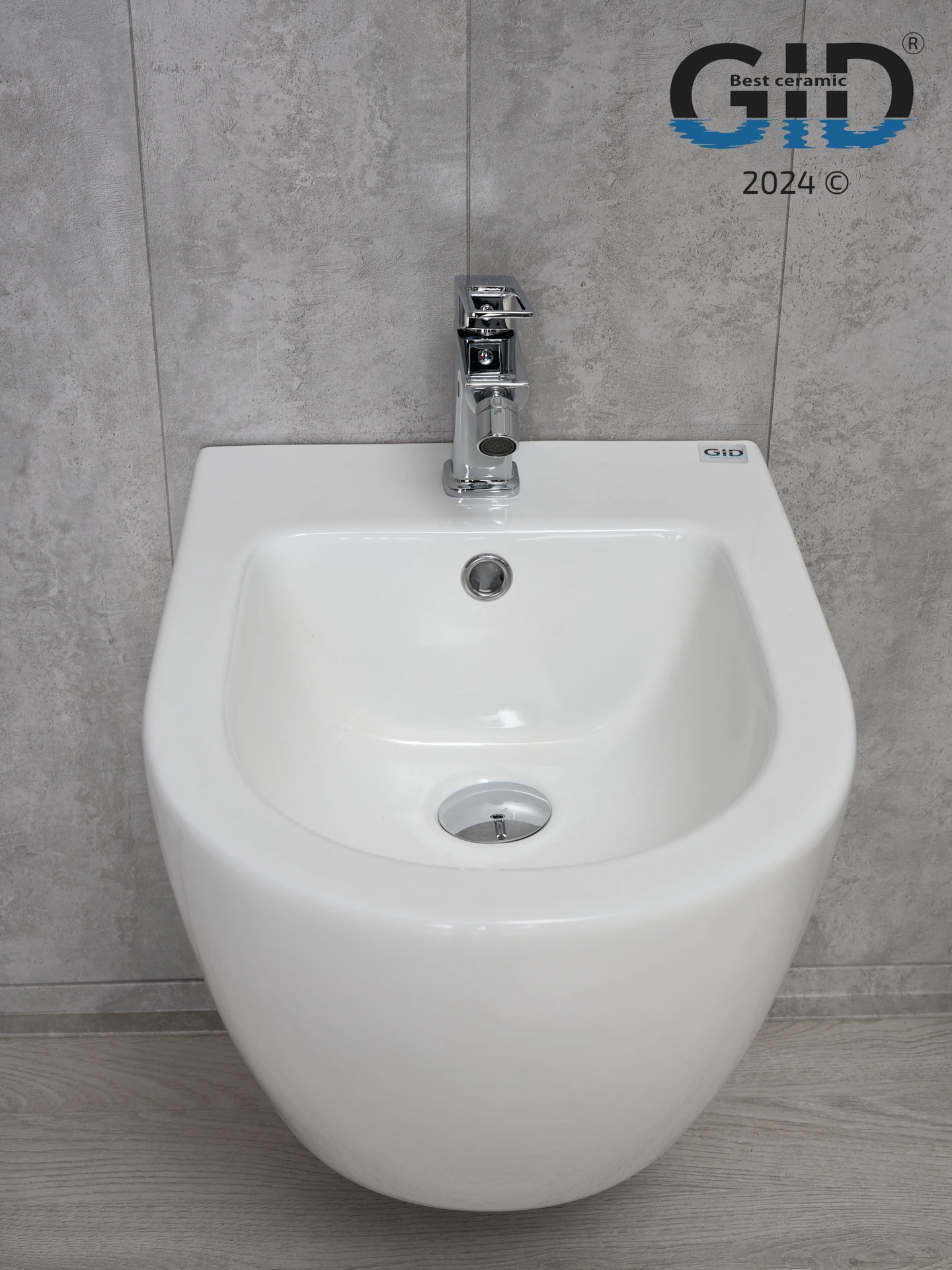 Детальная картинка товара «биде подвесное gid bdp-96 21101 белый 49.5x36.5x33»