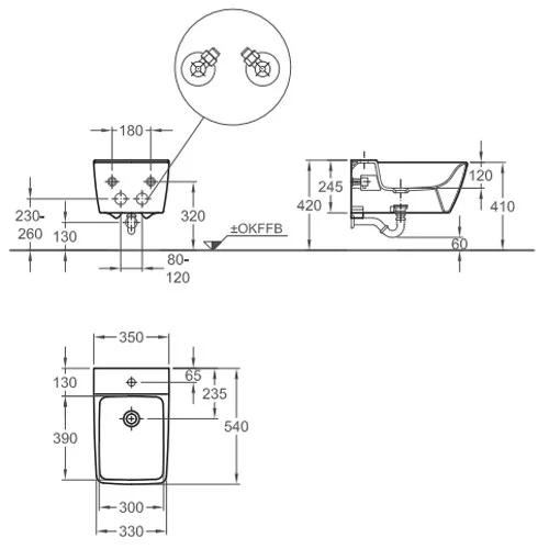 Биде подвесное Geberit Xeno2 237050 237050000 Биде подвесное Geberit Xeno2 237050 237050000
