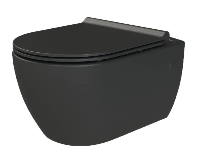Унитаз подвесной Boheme NERO 961-SET-B с крышкой Унитаз подвесной Boheme NERO 961-SET-B с крышкой