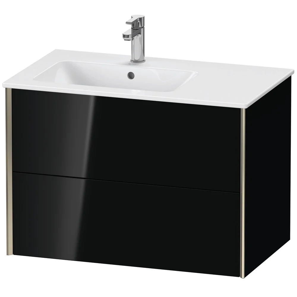 Тумба под раковину Duravit XVIU XV41580B140 подвесная 81 см черный глянцевый Тумба под раковину Duravit XVIU XV41580B140 подвесная 81 см черный глянцевый