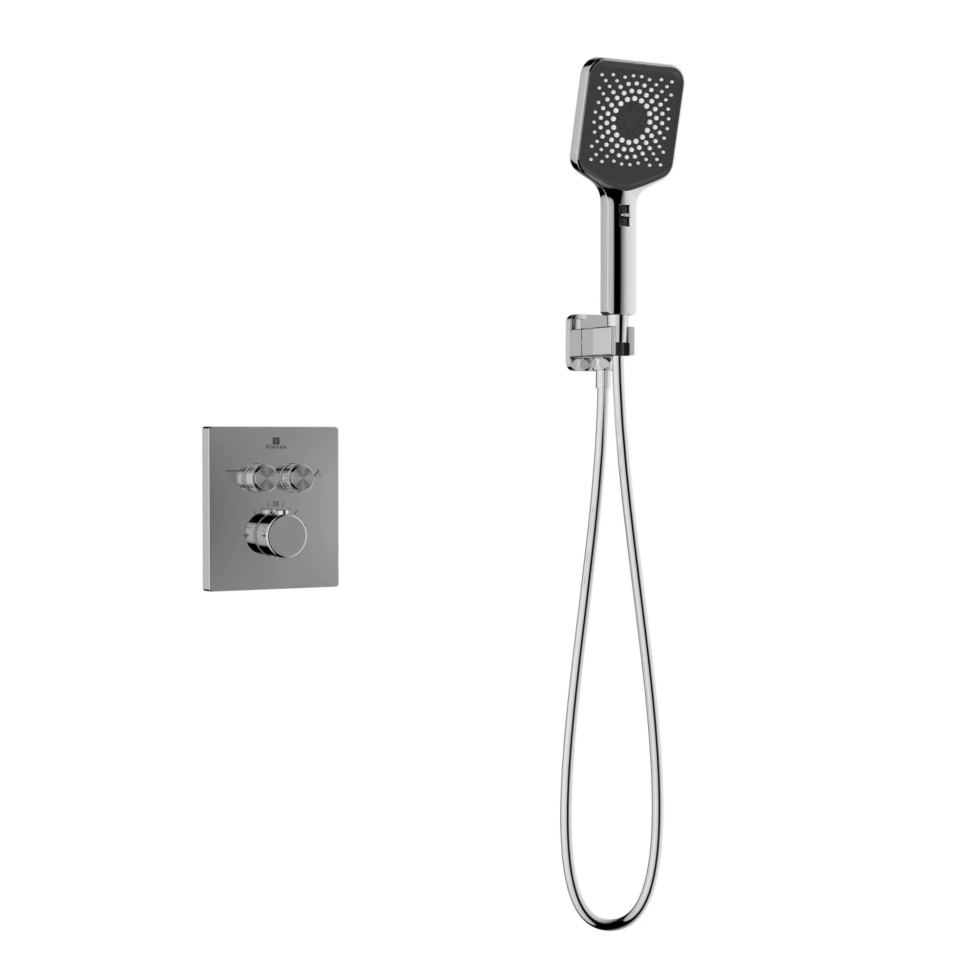 Душевая система Vincea Inspire VSFW-3I21MT4CH встраиваемый, термостатический, двухрежимный, хром Душевая система Vincea Inspire VSFW-3I21MT4CH встраиваемый, термостатический, двухрежимный, хром