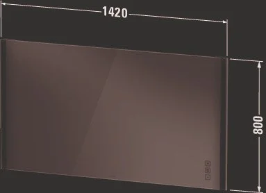 Зеркало Duravit XVIU XV70460B1B1 с подсветкой 142 см Шампань матовый Зеркало Duravit XVIU XV70460B1B1 с подсветкой 142 см Шампань матовый