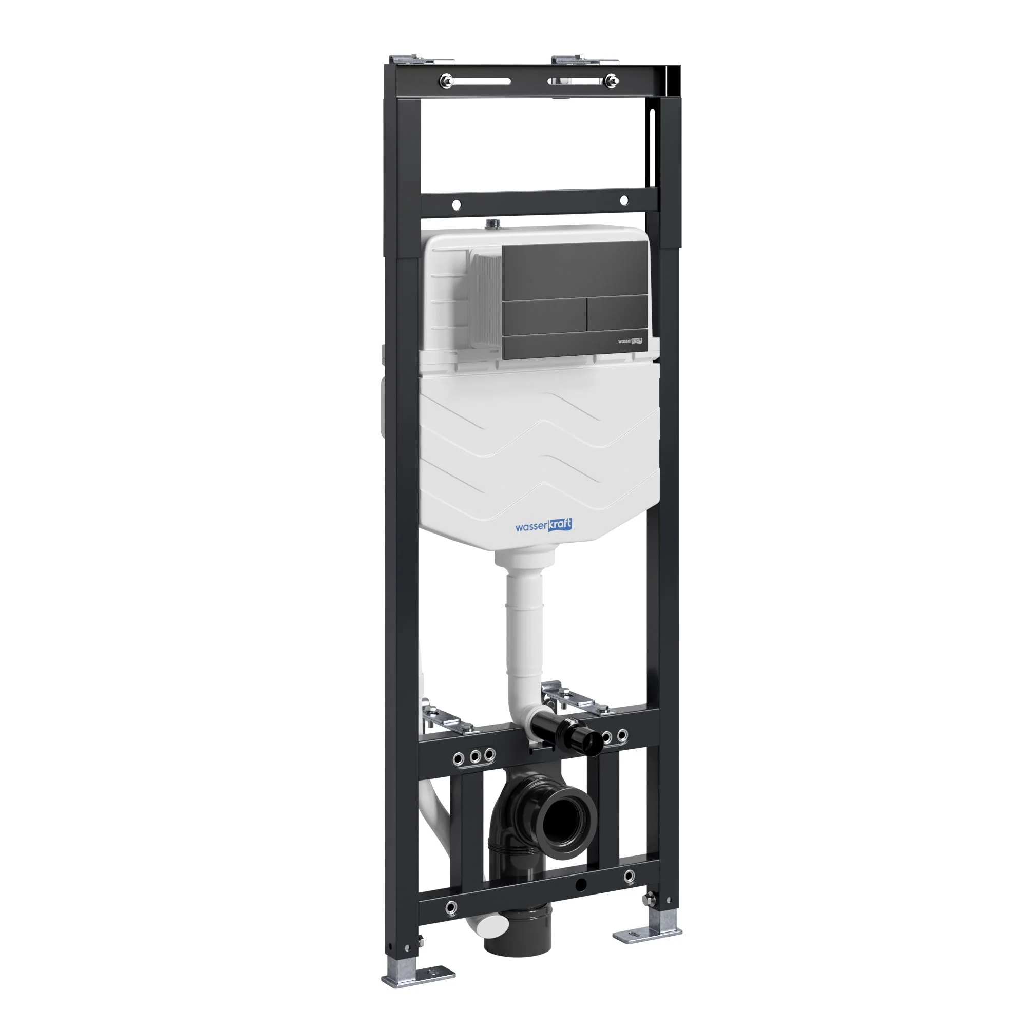 Инсталляция для унитаза WasserKRAFT Alme 15TLT.010.ME.MB04 с клавишей смыва черный Инсталляция для унитаза WasserKRAFT Alme 15TLT.010.ME.MB04 с клавишей смыва черный