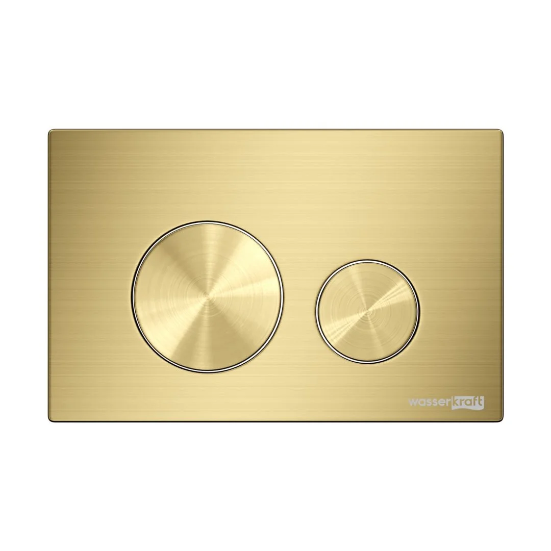 Клавиша смыва WasserKRAFT MG02 матовое золото с клавишей смыва матовое золото Клавиша смыва WasserKRAFT MG02 матовое золото с клавишей смыва матовое золото