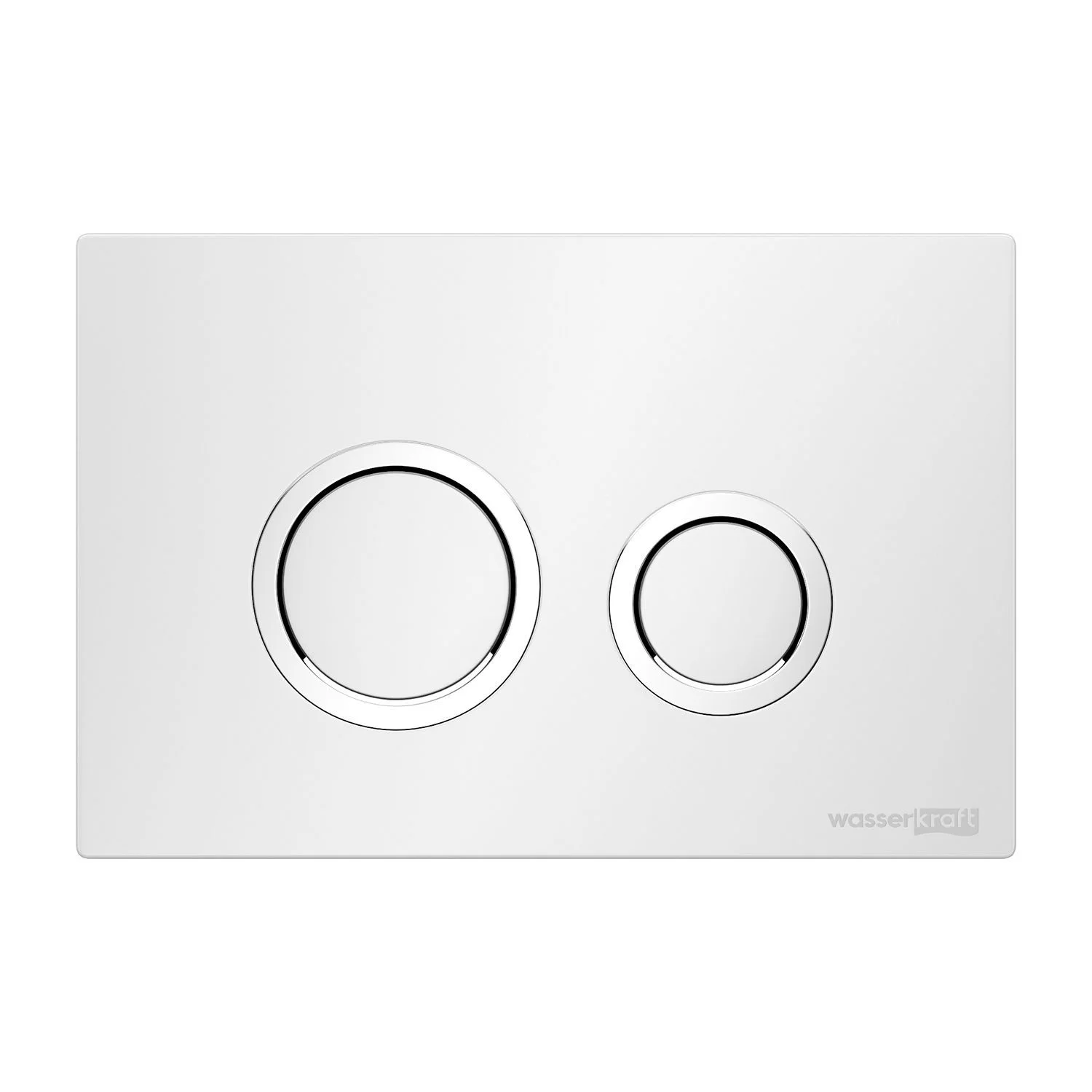 Клавиша смыва WasserKRAFT WH01 белый/хром с клавишей смыва белый/хром Клавиша смыва WasserKRAFT WH01 белый/хром с клавишей смыва белый/хром