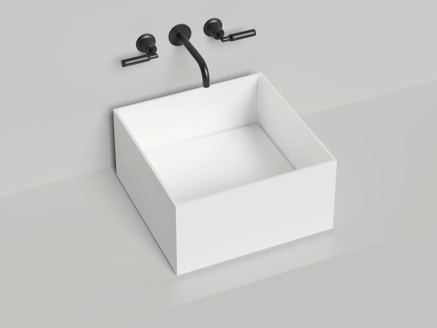 Раковина Salini ARMONIA SQUARE 02 покраска по RAL полностью 130522MF 450x450 накладная S-Stone Раковина Salini ARMONIA SQUARE 02 покраска по RAL полностью 130522MF 450x450 накладная S-Stone