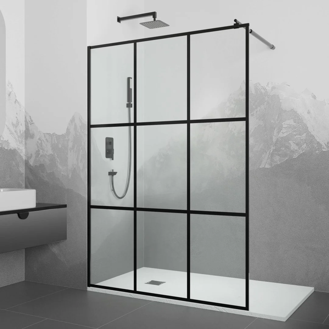 Душевая перегородка RGW Walk In WA-111B 1200 мм 411011112-84 черный, Easy Clean Душевая перегородка RGW Walk In WA-111B 1200 мм 411011112-84 черный, Easy Clean