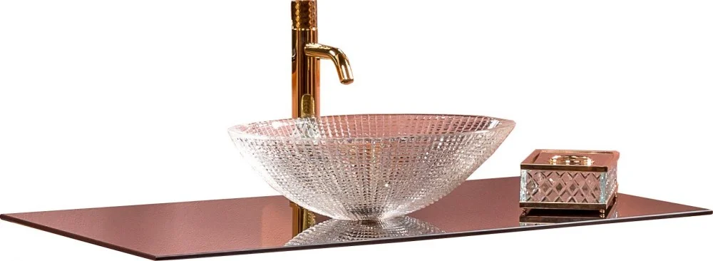 Столешница Boheme стекло 100см прямая BLACK 853-100-B Столешница Boheme стекло 100см прямая BLACK 853-100-B