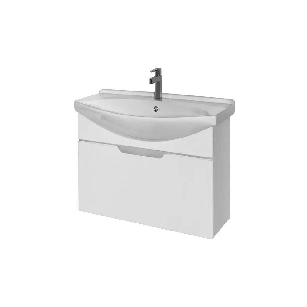 Тумба под раковину DREJA LAGUNA, 65 см, подвесная, 1 ящик, белый глянец 99.0101 Тумба под раковину DREJA LAGUNA, 65 см, подвесная, 1 ящик, белый глянец 99.0101