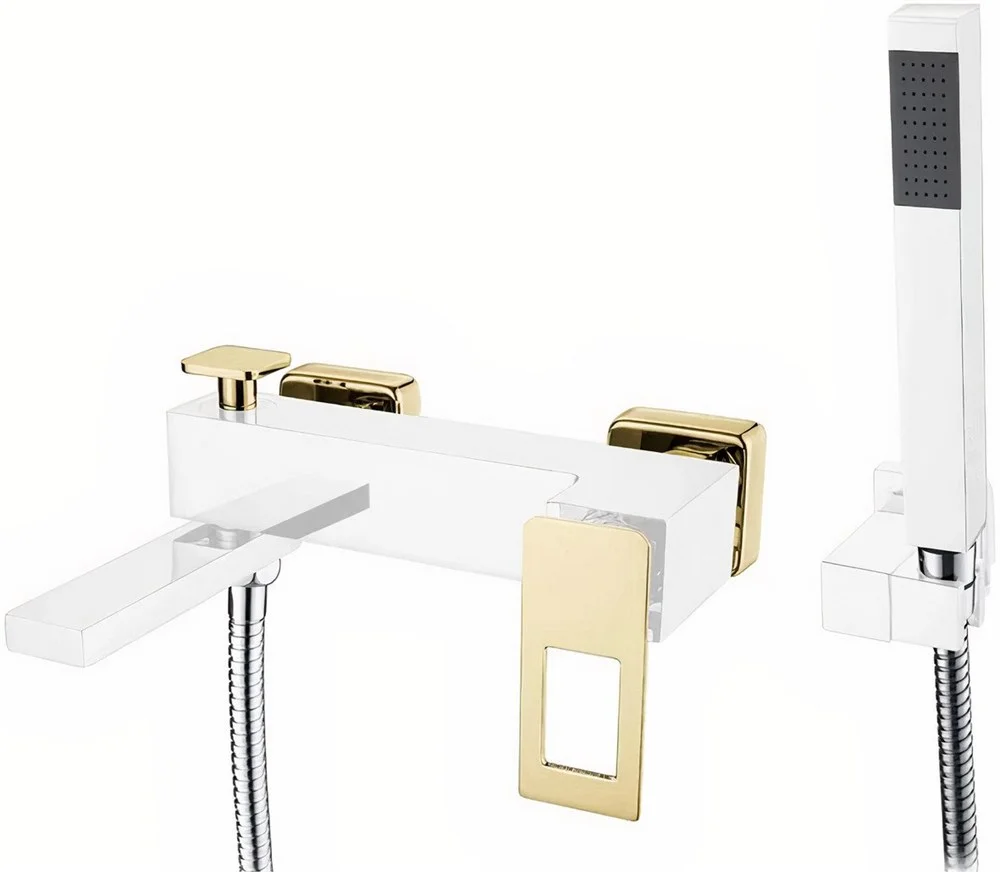 Смеситель для ванны Boheme Q 143-WG WhiteGold Смеситель для ванны Boheme Q 143-WG WhiteGold