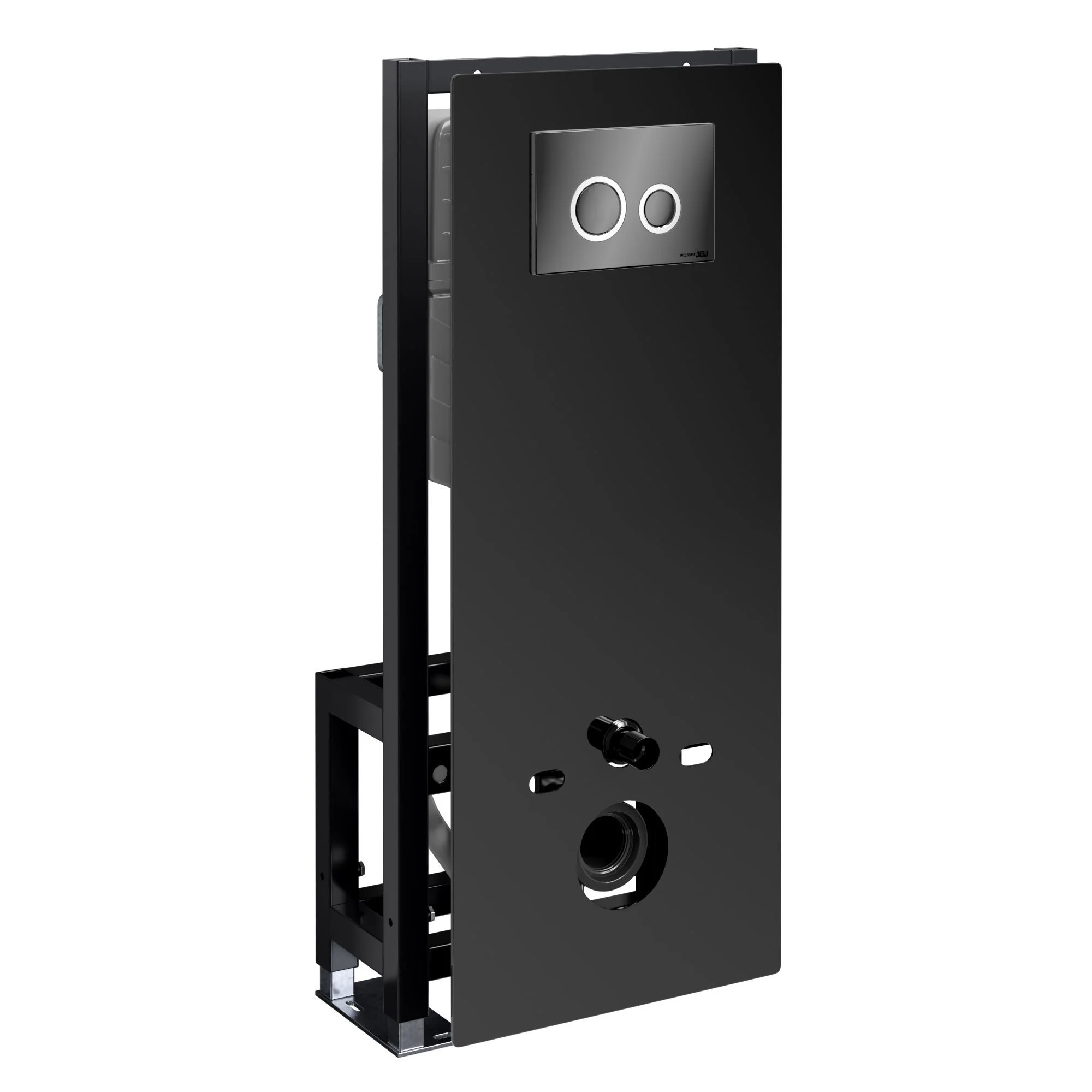 Инсталляция для унитаза WasserKRAFT Glan 66TLT.010.ME.BL.PB01 с клавишей смыва черный Инсталляция для унитаза WasserKRAFT Glan 66TLT.010.ME.BL.PB01 с клавишей смыва черный