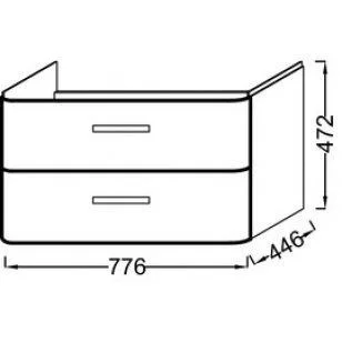 Комплект мебели 80 см Jacob Delafon Replay , с 2 ящиками, серый, с правосторонним зеркальным шкафом, E4486-00+EB1061DRU-NF+EB1046-F83 Комплект мебели 80 см Jacob Delafon Replay , с 2 ящиками, серый, с правосторонним зеркальным шкафом, E4486-00+EB1061DRU-NF+EB1046-F83