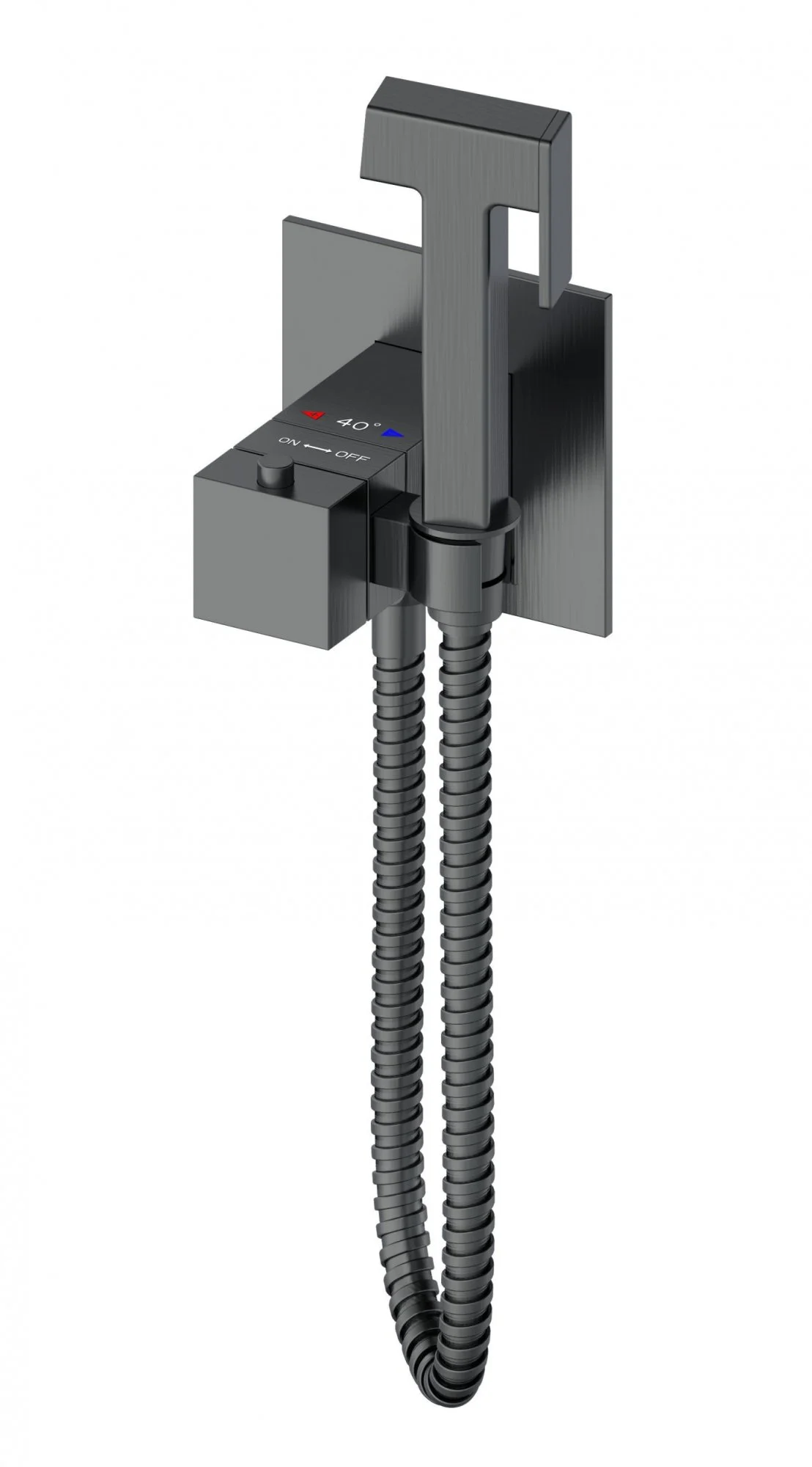 Гигиенический душ Wonzon & Woghand с термостатом, темный графит (WW-88829910-BGM) Гигиенический душ Wonzon & Woghand с термостатом, темный графит (WW-88829910-BGM)