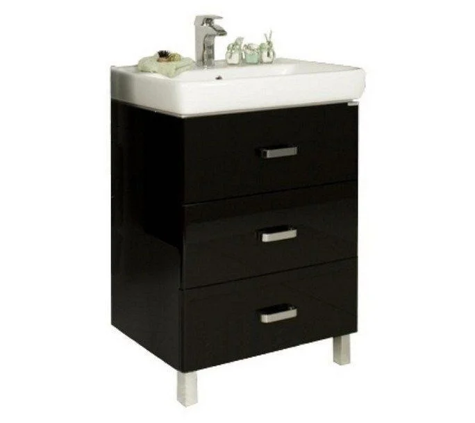 Тумба с раковиной Aquaton Америна 80 М (1A1691K1AM950) черная Тумба с раковиной Aquaton Америна 80 М (1A1691K1AM950) черная