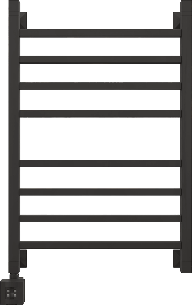 Полотенцесушитель электрический EWRIKA Деметра LP 80х50, матовый черный L 536077 Полотенцесушитель электрический EWRIKA Деметра LP 80х50, матовый черный L 536077