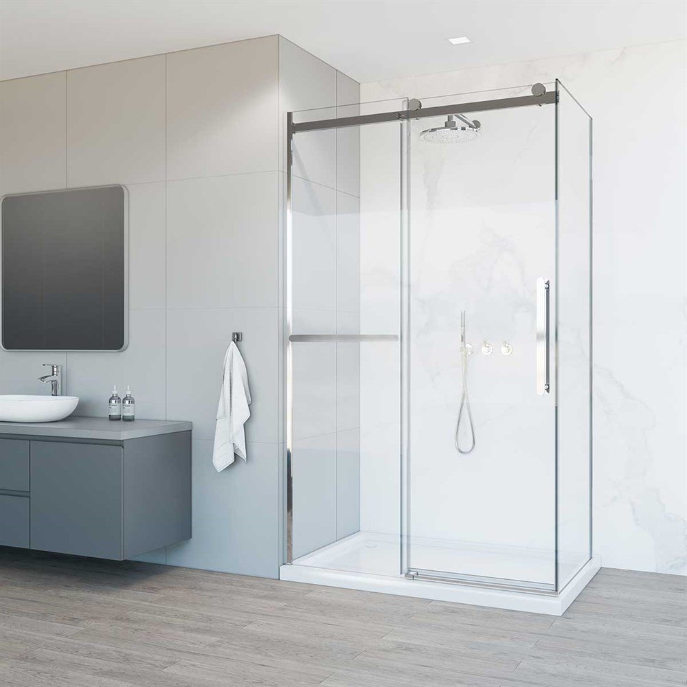 Детальная картинка товара «душевой уголок vincea como soft vsr-1cs9012cl, 1200x900, хром, стекло прозрачное»