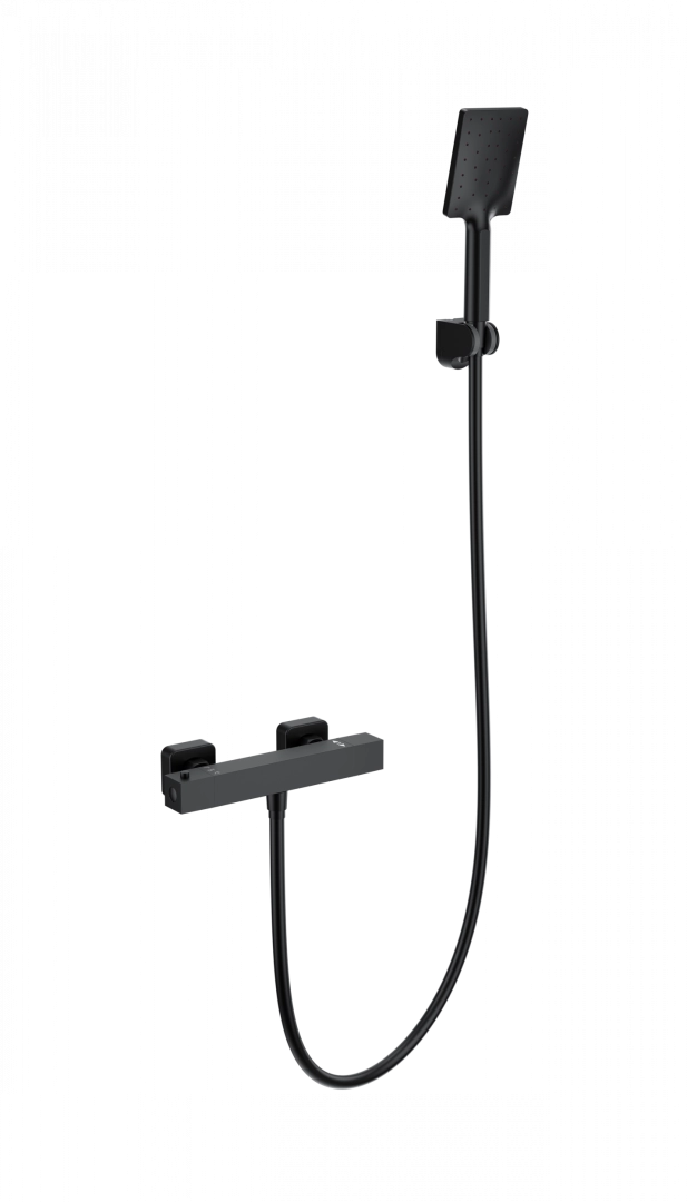 Смеситель для душа Wonzon & Woghand с термостатом, черный матовый (WW-B2062-A-MB) Смеситель для душа Wonzon & Woghand с термостатом, черный матовый (WW-B2062-A-MB)