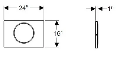 Клавиша смыва Geberit 115.758.KK.5 Sigma10 пластик, белый/золото Клавиша смыва Geberit 115.758.KK.5 Sigma10 пластик, белый/золото