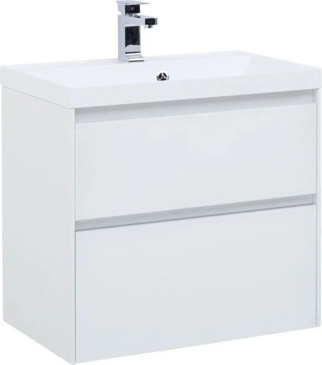 Тумба под раковину Aquanet Гласс 60 белый 00196961 Тумба под раковину Aquanet Гласс 60 белый 00196961