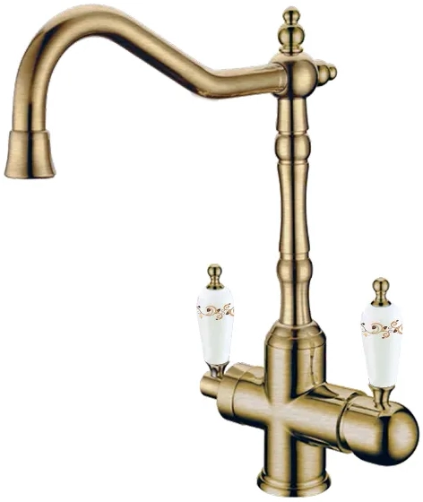 Смеситель для кухни Boheme MEDICI Ripresa 111-PR ручки Provanse Смеситель для кухни Boheme MEDICI Ripresa 111-PR ручки Provanse