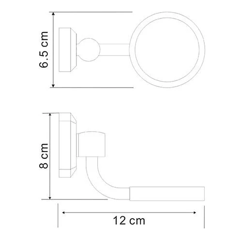 Держатель туалетной бумаги WasserKRAFT Oder C175 Держатель одинарный хром Держатель туалетной бумаги WasserKRAFT Oder C175 Держатель одинарный хром