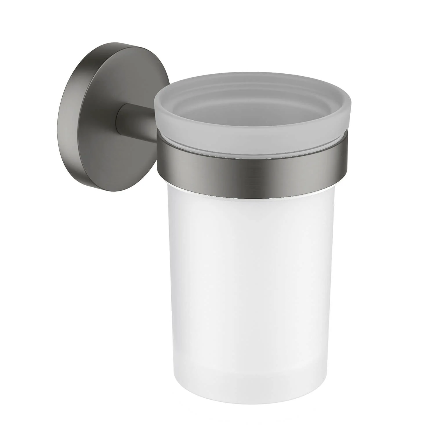 Стакан Aquatek Европа AQ4104BGM черный хром шлифованный Стакан Aquatek Европа AQ4104BGM черный хром шлифованный