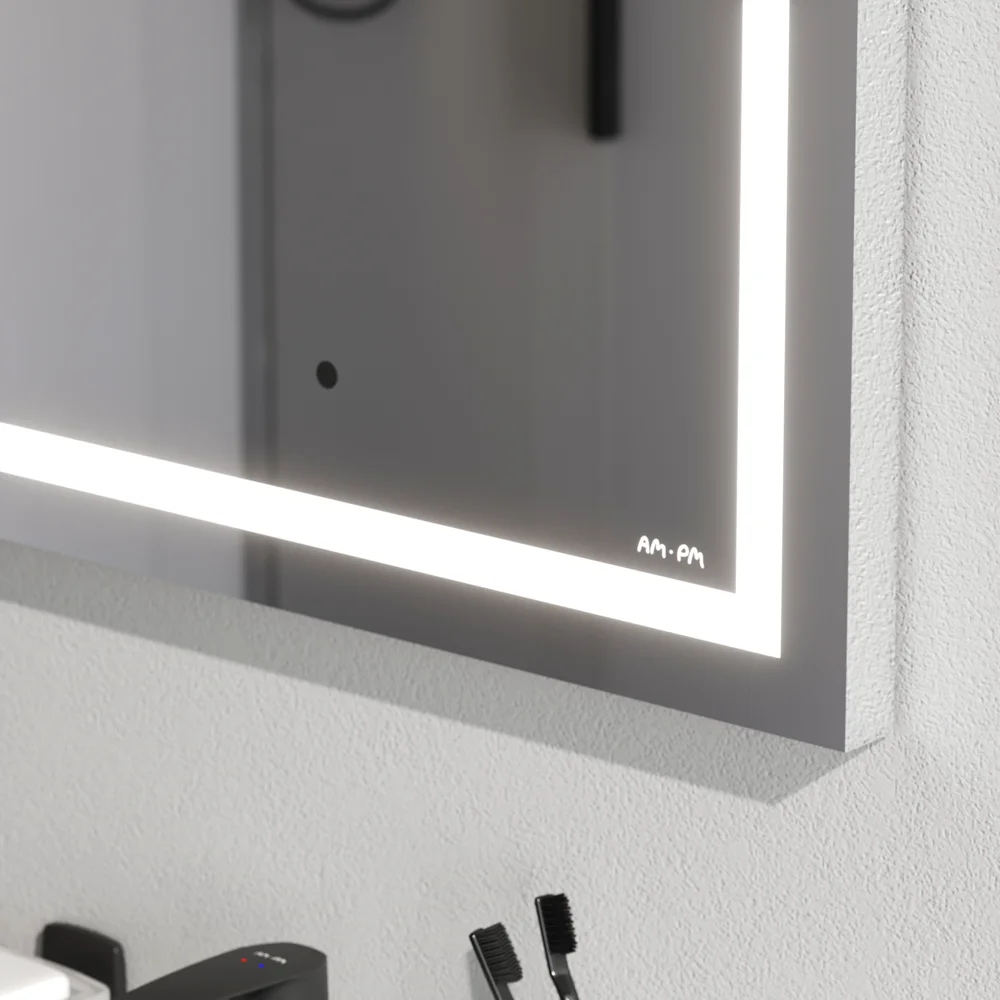 Зеркало AM.PM Gem M91AMOX0501WG настенное с контурной LED-подсветкой, 50 см — Изображение 4