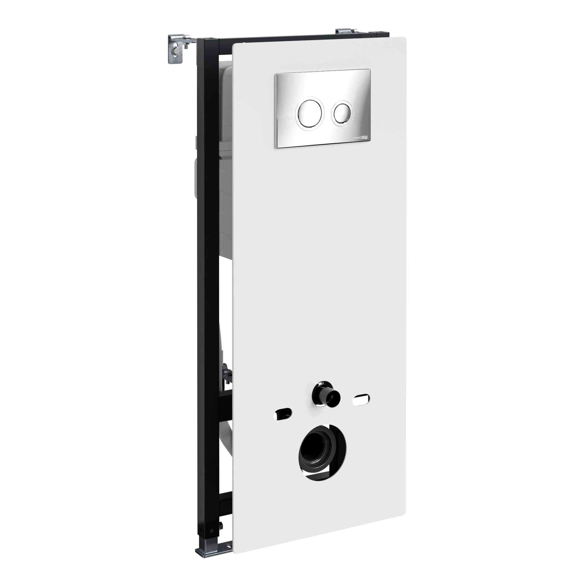 Инсталляция для унитаза WasserKRAFT Abens 20TLT.010.ME.WH.CH01 с клавишей смыва хром Инсталляция для унитаза WasserKRAFT Abens 20TLT.010.ME.WH.CH01 с клавишей смыва хром