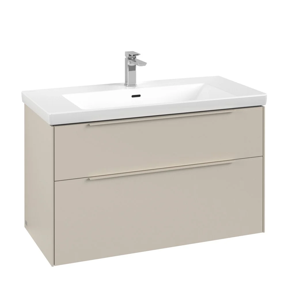 Тумба под раковину Villeroy & Boch Subway 3.0 с подсветкой Cashmere Grey / Cashmere Grey C570L2VN Тумба под раковину Villeroy & Boch Subway 3.0 с подсветкой Cashmere Grey / Cashmere Grey C570L2VN