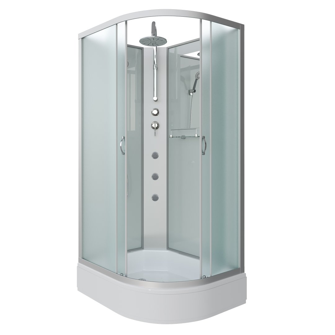 Детальная картинка товара «душевая кабина niagara classic ng-33294-14lbktg (1200х900х2100) средний поддон (26см) стекло матовое 332944lbktg»