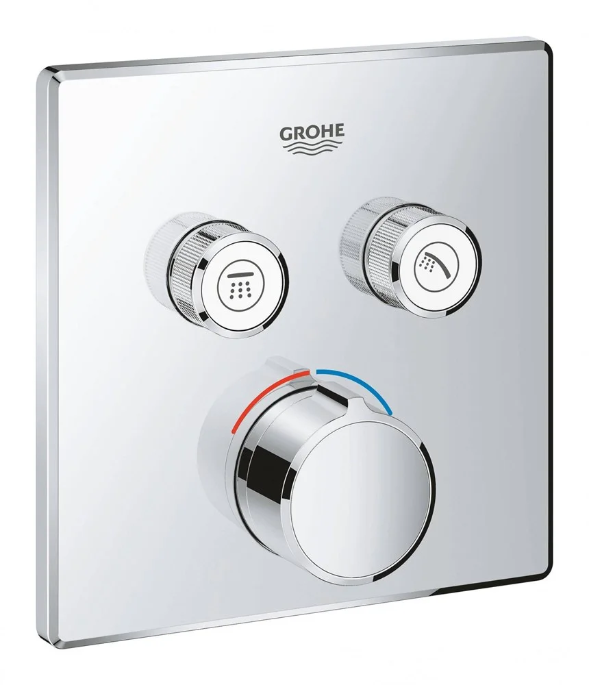 Смеситель для душа GROHE Grohtherm SmartControl на 2 выхода, хром (29148000) внешняя часть Смеситель для душа GROHE Grohtherm SmartControl на 2 выхода, хром (29148000) внешняя часть