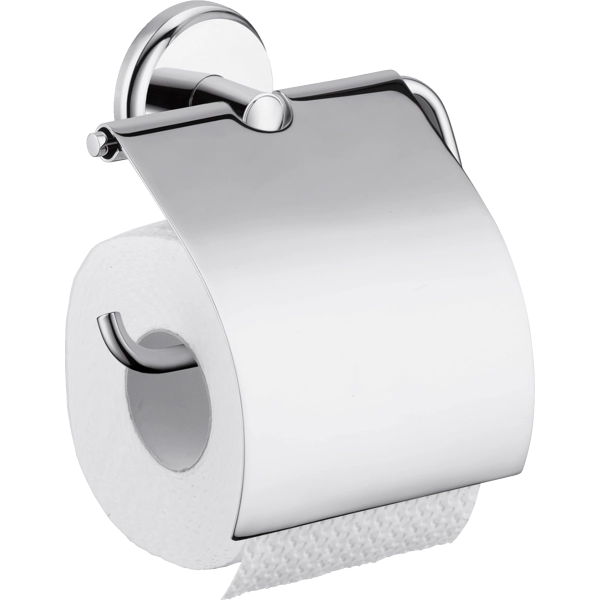 Держатель туалетной бумаги Hansgrohe Logis Classic с крышкой 41623000, хром Держатель туалетной бумаги Hansgrohe Logis Classic с крышкой 41623000, хром